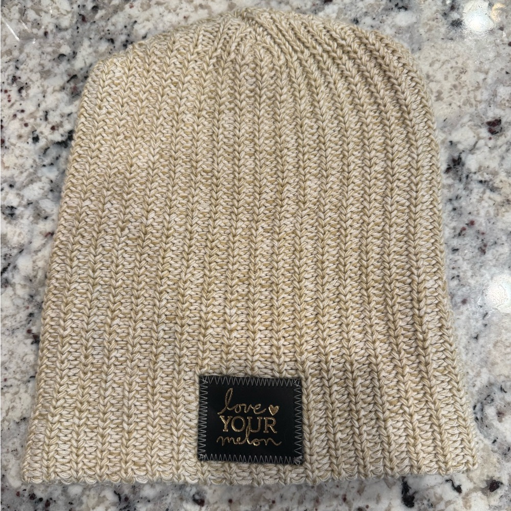 Love Your Melon | Cream Knit Beanie